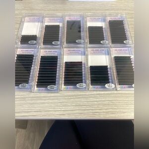 GLAMLASH MIXED LASH EXTENSION TRAYS 0.05/0.07 C/D